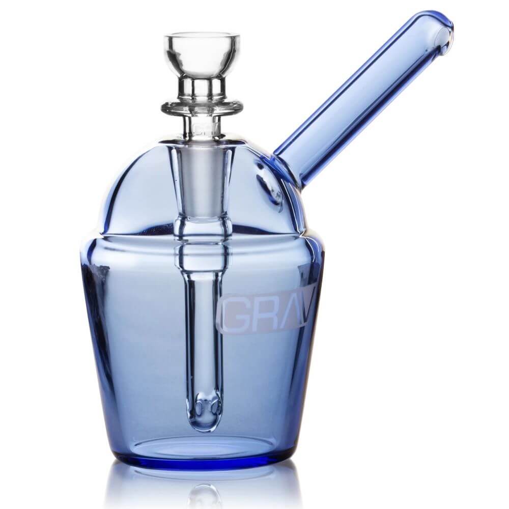 GRAV Slush Cup Pocket Bubbler - Light Cobalt Blue -