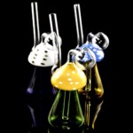 Multicolor Glass Mushroom Oil Burner Rig