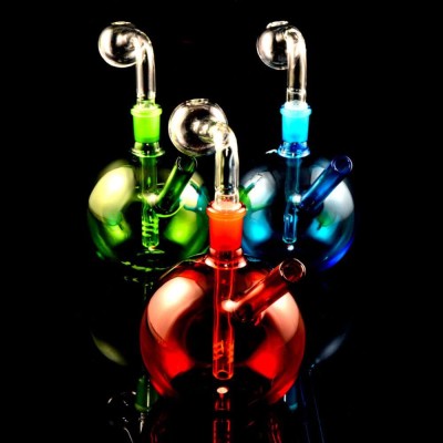 Colored Glass Round Oil Burner Rig