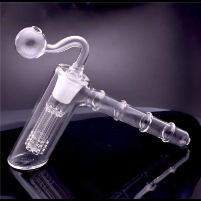 Glass Oil Burner Hammer Bubbler With 6 Arm Tree Perc - 01