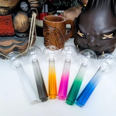 Thick Colorful Straight Oil Burner Hand Pipe